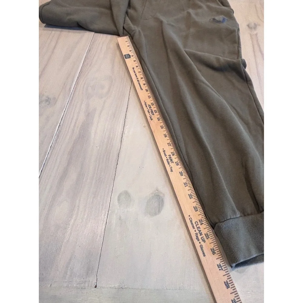 True Religion Mens 3XL Olive Green Fleece Jogger‎ Sweatpants Horseshoe Logo EUC